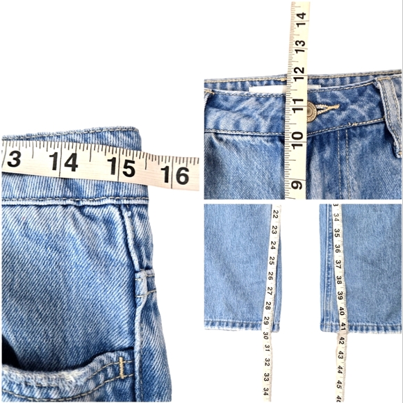 Vervet Blue High Rise Busted Knee Cotton Denim Jeans - Picture 6 of 9